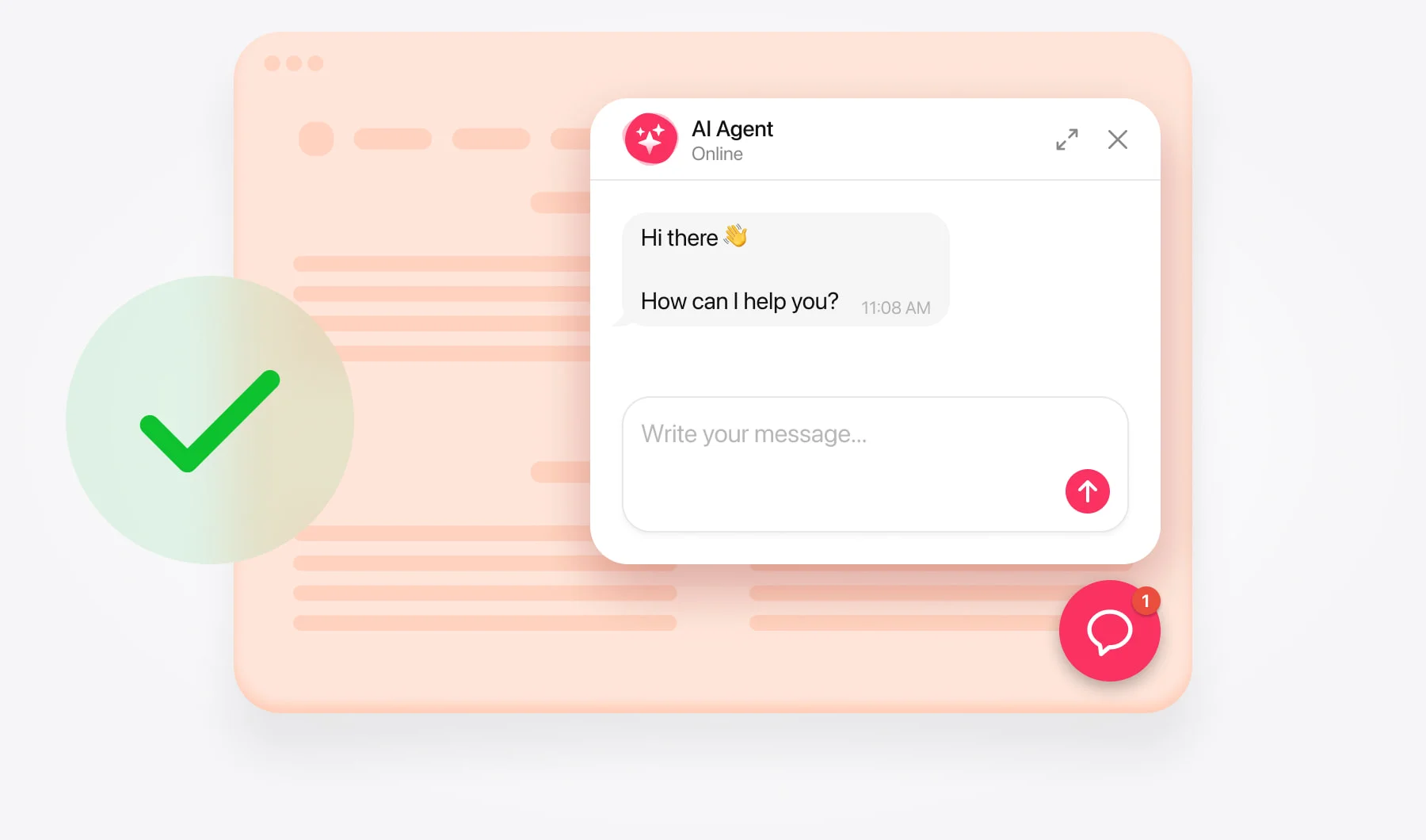 Your AI chatbot is live on your website